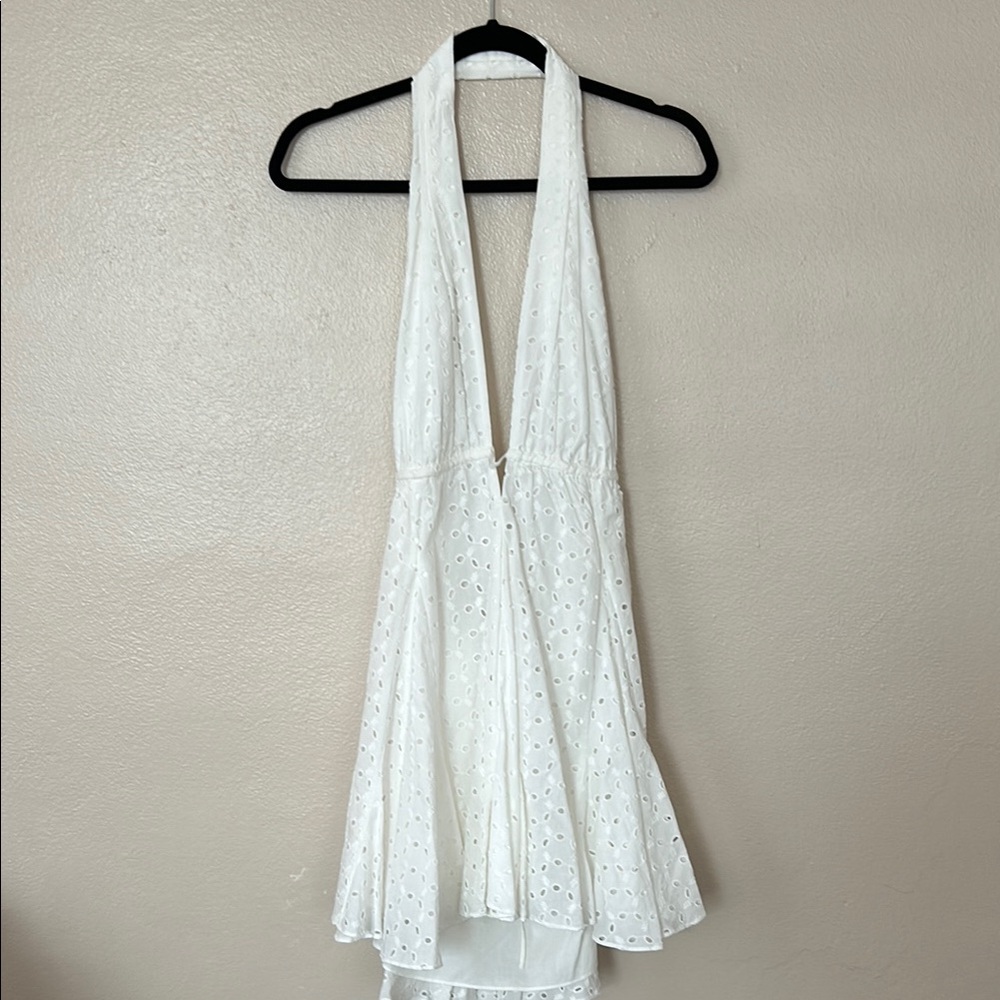Zara White Backless Dress